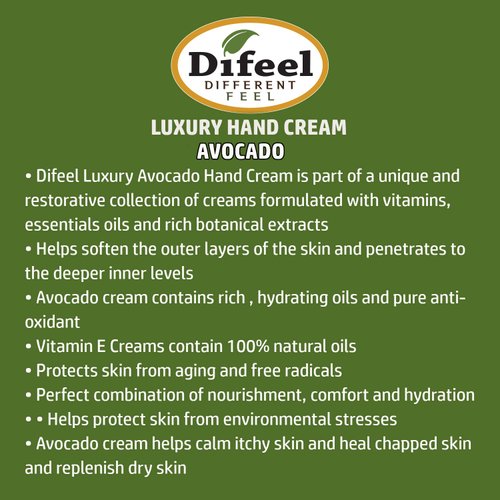 Difeel Therapeutic Hand Cream with Avocado Oil 1.4 ounce