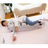 NatureMan Long Cat Plush Body Pillow, 25 Inches Cute Cat Plush Pillow, Kawaii Long Cat Stuffed Animal,Soft Cat Stuffed Animals Sleeping Body Pillow Gift for Kids and Girlfriend (Gray)