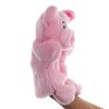 Pig Hand Puppets Farm Animal Plush Toys for Imaginative Pretend Play Storytelling Pink