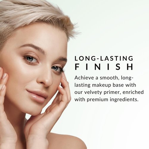 Velvet Perfection Primer by Color Me Beautiful, Long-Lasting Makeup Primer, Skin Perfecting Base Minimizes Pores & Smooths Fine Lines, Infused with Hyaluronic Acid, 30ml