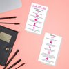 Lash Lift + Tint Aftercare Instruction Cards | 50 Pack | 2 x 3.5” inches Business Card Size | Eyelash Lift and Tint Kit at Home DIY aftercare Supplies | White with Pink Icon Design