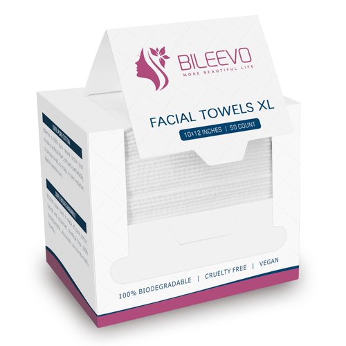 Disposable Face Towels XL, 10" x 12", 100% Cotton, Ultra Soft, Clean Face Towelettes Disposable Face Cloths for Washing Face, Disposable Washcloths for Adults (50 Count, Pack of 1)