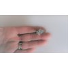 Generic 2 extra tiny small silver seashell metal barrette hair clip for fine thin hair