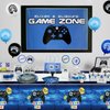 Video Game Party Supplies Serve 20-81Pcs Plates Napkins Tablecloth Forks Set for Boys Game Gaming Controller Party Supplies
