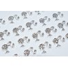 LIFOOST 3D Head Nail Charms 20 PCS Cute Nail Charms Kawaii Metal Nail Decorations for Acrylic Nails Silver