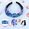 YARIEW Star Knotted Headbands for Girls, Mermaid Headband for Little Girl Hair Accessories, Cute Hair Bands, Non-Slip Fashion Head Band, Little Mermaid Party Decorations Gifts (Blue)…