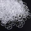 Vrose Flosi - Clear Elastic Hair Rubber Bands - 2000pcs Mini Small Clear Ponytail Elastics Holders for Blond Kids Girls Hair No Crease Damage No Hurt