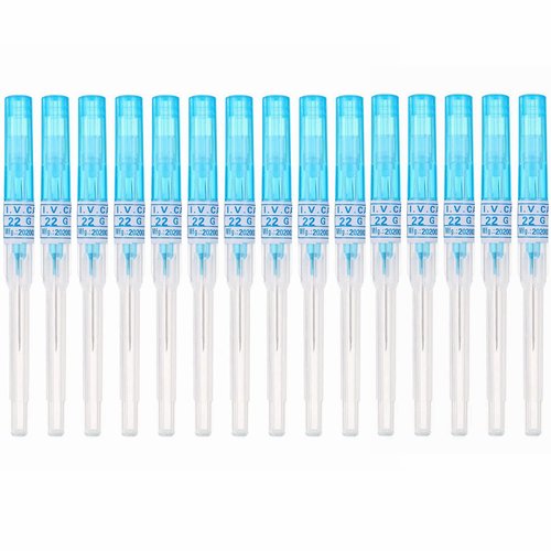 Piercing Needles,15PCS 22G IV Catheter Needles 22 Gauge Disposable Stainless Steel Hollow Piercing Needles