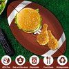 QZYL 50 PCS Football Plates, Football Party Plates, Football Shaped Disposable Paper Plates, Super Bowl 2024 Party Plates, Football Party Supplies for Football Decorations Sports Birthday Decoration