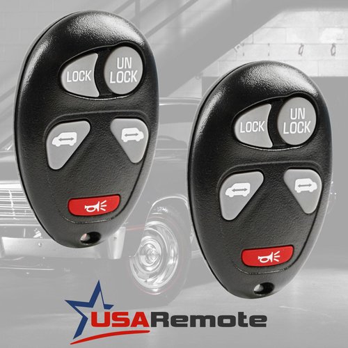 Key Fob Keyless Entry Remote fits Chevy Venture/Oldsmobile Silhouette/Pontiac Montana 2001 2002 2003 2004 2005 (L2C0007T), Set of 2