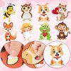 32 Sheets Valentines Stickers for Kids, Make Your Own Face Animal Stickers, Creative Animal Game Stickers for Kids Valentines Classroom School Birthday Party Favors, DIY Art Crafts Supplies