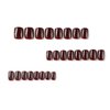 Wine Red Press on Nails Extra Short Fake Nails Acrylic Square False Nails with Artificial Glossy Designs Full Cover Glue on Nails Stick on Nails for Women 24pcs
