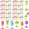 Deekin 100 Pieces Big Eye Animal Toys Spring Launchers Toys Jumping Toys Bouncy Party Favors for Boys and Girls Classroom Prizes Return Gifts Goodie Bag Fillers, 6 Styles