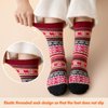 Nimalpal 5 Pairs Wool Socks - Wool Socks for Women Men Boot Socks Soft Crew Socks Winter Hiking Socks Cozy Socks Warm Socks