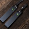 EVERPRIDE 8 Inch Chef Knife Sheath Set (2-Piece Set) Universal Blade Edge Cover Guards for Chef and Kitchen Knives – Durable, BPA-Free, Felt Lined, Sturdy ABS Plastic – Knives Not Included