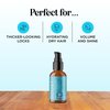 Biotin Hair Growth Serum - Rosemary Hair Thickening Serum with Peppermint Caffeine and Black Castor Oil for Hair Growth - Volumizing Hair Serum for Hair Growth for Men & Women - Vegan & Cruelty Free