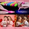 iGeeKid 28 Pack Valentine's Day Cards for Kids Invisible Ink Pen with UV Black Light Valentine Gift School Supplies Secret Spy Pens Magic Disappearing Ink Markers Valentine's Gift Classroom Exchange