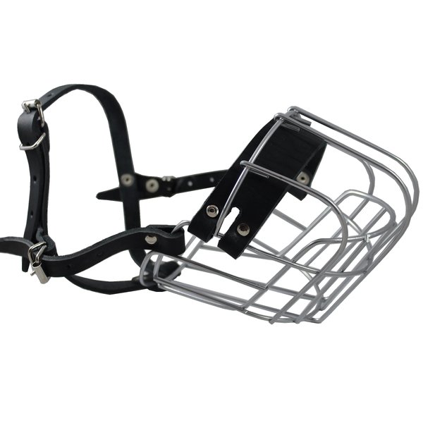 Dogs My Love Metal Wire Basket Dog Muzzle Rottweiler Female. Circumference 14", Length 4.25"