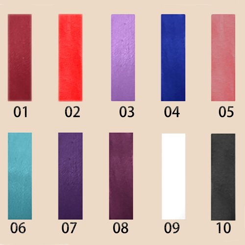 SeleneTenderaes 11-color brown matte non-stick cup lip glaze non-decolorizing lip gloss lipstick 0.34 FL OZ