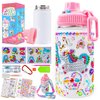 FTBox Decorate Your Own Water Bottle for Girls, Cute Arts and Crafts Gifts Toys for Girls Age 4-6-8-10-12, Unicorn/Mermaid Diamond Painting Crafts Kit for Girls Birthday Christmas Gift