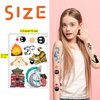 Pounchi Cute Cartoon Temporary Tattoos (8 Sheets) Gifts Anime Decor Cosplay Waterproof Temporary Tattoos Cartoon Stickers Party Favors Supplies for Teens Kids