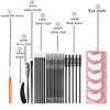 Lash Lift Tools, Eyelash Lifting supplies, Brow Lamination Brushes, DIY Lash Lifting Eye Pads At Home, Full Lash and Eyebrow Brush Kit Eyelash Extension Supply, Eyebrow Perm Parts