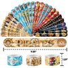 48PCS Pirate Party Favors 24PCS Tattoos 24PCS Slap Bracelets Wristbands Themed Birthdays Party Supplies Decorations Decor Mermaid Treasure Pirate Ship Captain Pattern Girl Boy Gifts School Classroom