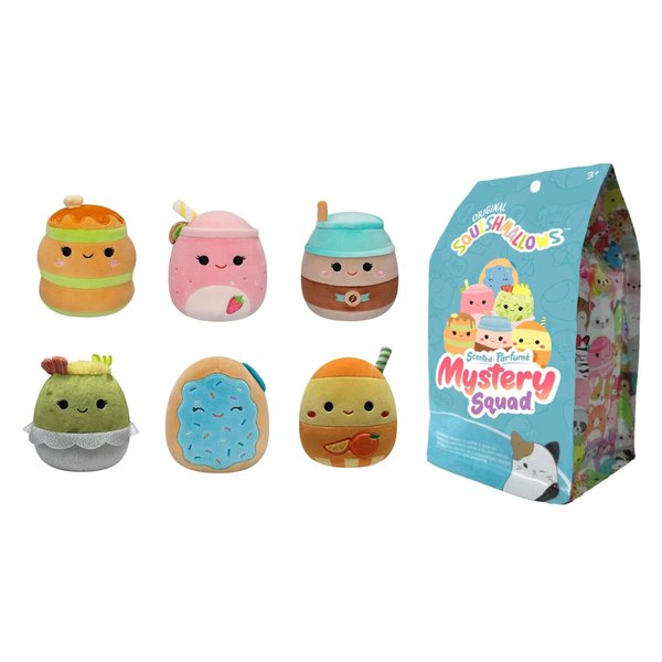 squishmallows Official Kellytoys 8 Inch Scented Mystery Bag Food Squad Pancake Poptart Coffee Orange Juice Burrito Pink Lemonaid, Vary