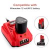 ANTRobut 2 Pack 3500mAh Replacement Lithium 12V Milwaukee M12 Battery + M12 Rapid Charger for Milwaukee M12 Battery Charger