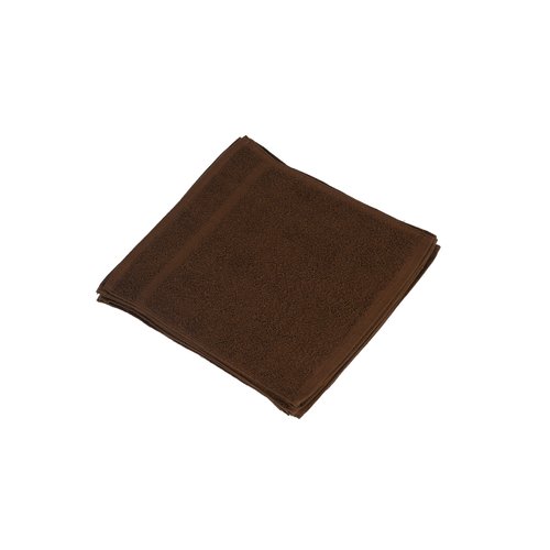 Linteum Textile 12 Piece Face Towel Set, 12x12 Inch, 100% Soft Cotton 16 Single Ring Spun Washcloths Absorbent Durable Face Towel (Dark Brown)