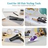 Heat Resistant Mat for Hair Tools,Silicone Curling Iron Holder Pouch for Curling Wand,Portable Flat Iron Travel Case Cover Styling Station Pad Organizer for Hair Straightener