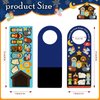 Qpout 24 Pack Make a Nativity Scene Stickers DIY Jesus Christmas Doorknob Hangers Decorations Religious Christmas Crafts for Kids Bible Church Education Happy Birthday Jesus Stickers