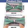 Yeshan Wide Headbands for Women Boho Knotted Non Slip Headbands Head Wraps Turbans Sport Yoga Workout Stretchy Hair bands,Pack of 6