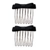 2 Pcs Black Ribbon Bowtie Hair Comb Sweet Ballet Bowknot Hairpin Hair Styling Comb Hair Pin For Side Hair Korean Headdress Bowknot Hair Accessories