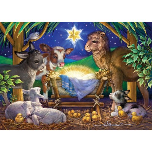 A Child is Born Boxed Christmas Cards - 15 Cards & 16 Foil Lined Envelopes