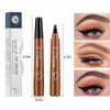 Generic 2pcs Light Brown Makeup Eyebrow Pencil,Microblading Eyebrow Tattoo Pencil，Suitable For Girls