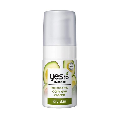 Yes To Avocado Fragrance Free Daily Eye Cream, Nourishing Eye Treatment To Hydrate Under Eye Skin & Smooth Fine Lines, With Hyaluronic Acid & Omega 3-Fatty Acids, Natural & Cruelty Free, 0.5 Fl Oz