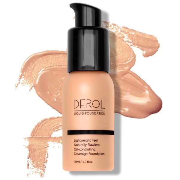 Foundation Full Coverage Liquid Foundation Cream - Lightweight Concealer - Suitable for All Skin Types (cappuccino 05)