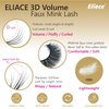 Natural Dramatic 3D Mink Eyelashes Cat Eye-Lashes Wispies, Eliace Fake Eye lashes Long Lashes Thick Mink Lashes Fluffy Cross Wispy Volume Lashes Soft Reusable Strip Lashes 15 Pairs | Sierra Style
