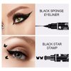 GHFCZOO Double-Headed Winged Eyeliner Stamp Pen, Black Liquid Eyeliner Stamp Pencil for Women, Long-Lasting Eyeliner with Butterfly Shape Stamps (05#Butterfly)