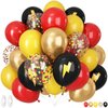 Red Black Yellow Balloons, 50 Pcs 12 Inches Cartoon Birthday Party Balloons with Confetti Balloon, Cartoon Game Theme Balloons for Kids Birthday Baby Shower Carnival Party Decor