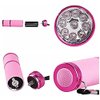 Meitawilltion 9 LED Small Glow Nail Lamp,Mini UV Nail Dryer for Gel Nails Polish,Portable Flashlight for Nail Art Pink