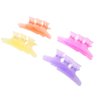 Sonew 12Pcs / Set Colorful Hair Clips Lovely Butterfly Holding Hair Hold Clip Hair Section Claw Clamps Hairdressing Tool(Clear)