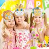 HESTYA 16 Pcs DIY Animal Headbands with 24 Watercolor Pens - Jungle Coloring Crowns and Party Hats for Kids' Crafts, Costumes, and Cosplay