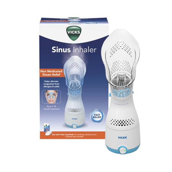 Vicks Personal Sinus Steam Inhaler, Fast, Targeted Steam Relief for Sinus, Cough and Congestion