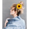 AUEAR, 12 Pack Sunflower Alligator Clips Duckbill Hair Clip Flower Hair Clip Barrettes Styling Accessories for Women Beach Summer Party