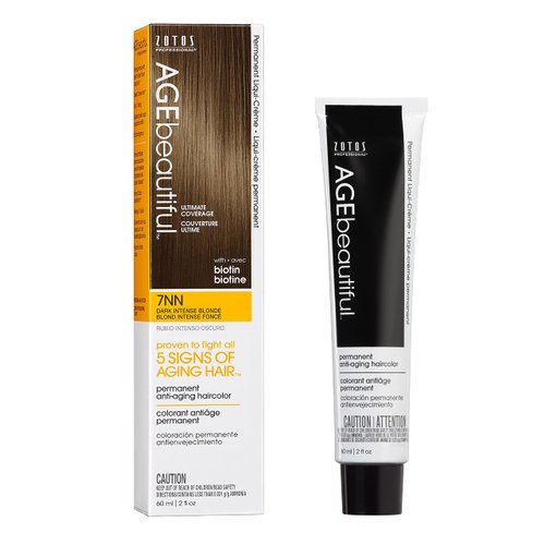 AGE beautiful Permanent Hair Color Dye Liqui Creme | 100% Gray Coverage | Anti-Aging Haircolor | ...