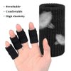 Finger Arthritis Sleeves (30Pcs), Elastic Thumb Splint Brace Support Protector Finger Compression Sleeve for Arthritis Joint Pain Relief, Breathable Finger Tape for Triggger Finger Sports Aid Support