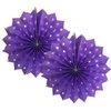 Birthday Party Decorations for Women Purple Silver Happy Birthday Banner Purple Balloons Polka Dot Paper Fans/Girl Purple Birthday/Women 40th/50th/60th Purple Birthday Party Decorations