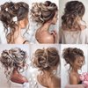 Uotp Claw Synthetic Hair Bun Messy Curly Hair Bun Chignon Elastic Ponytail Scrunchy Hair Band Hair Pieces Hair Ring Wrap For Women Hairpins (#613)